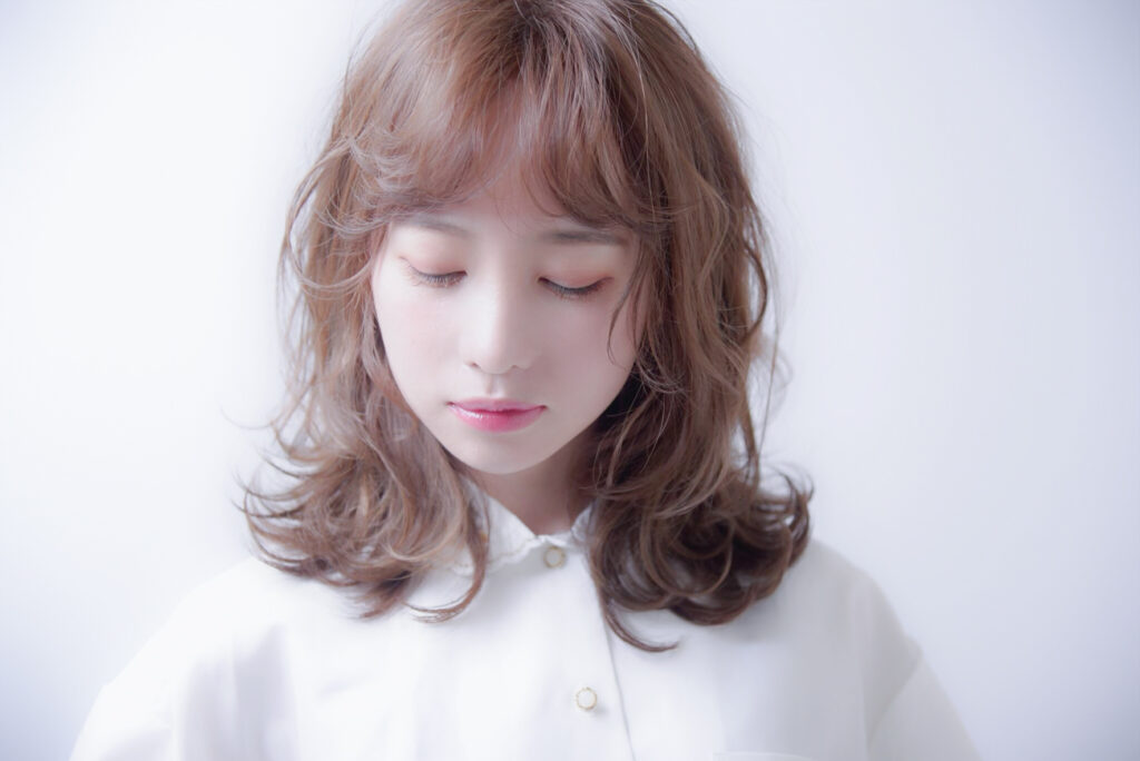 京都市 烏丸御池 美容室 バレイヤージュ ブリーチ ダブルカラー