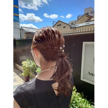 京都 烏丸御池 美容室 美容院 ヘアアレンジ ヘアセット
