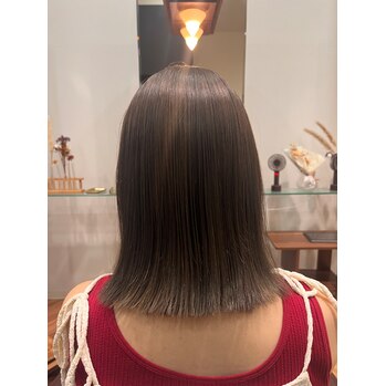 トステア配合 京都 烏丸御池 美容室 女性スタッフ 髪質改善カラー チューニングストレート ハイライト